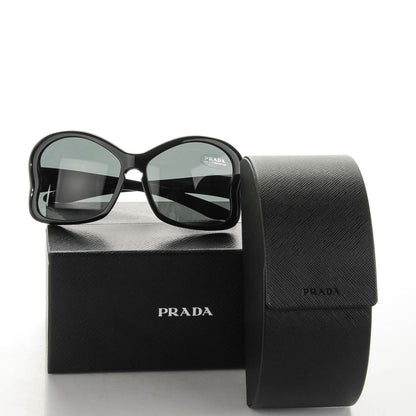 Prada Butterfly Frame Sunglasses SPR 18I Black 6 of 6