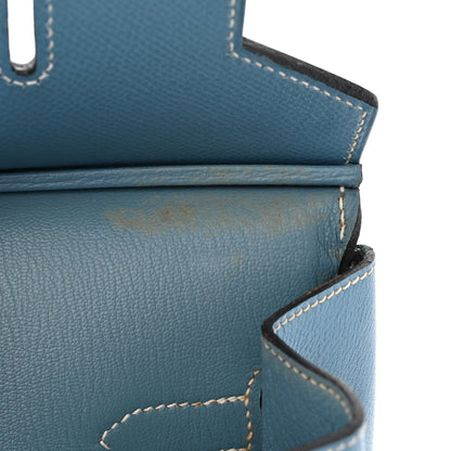 Hermes Epsom Birkin 35 Blue Jean 18 of 19