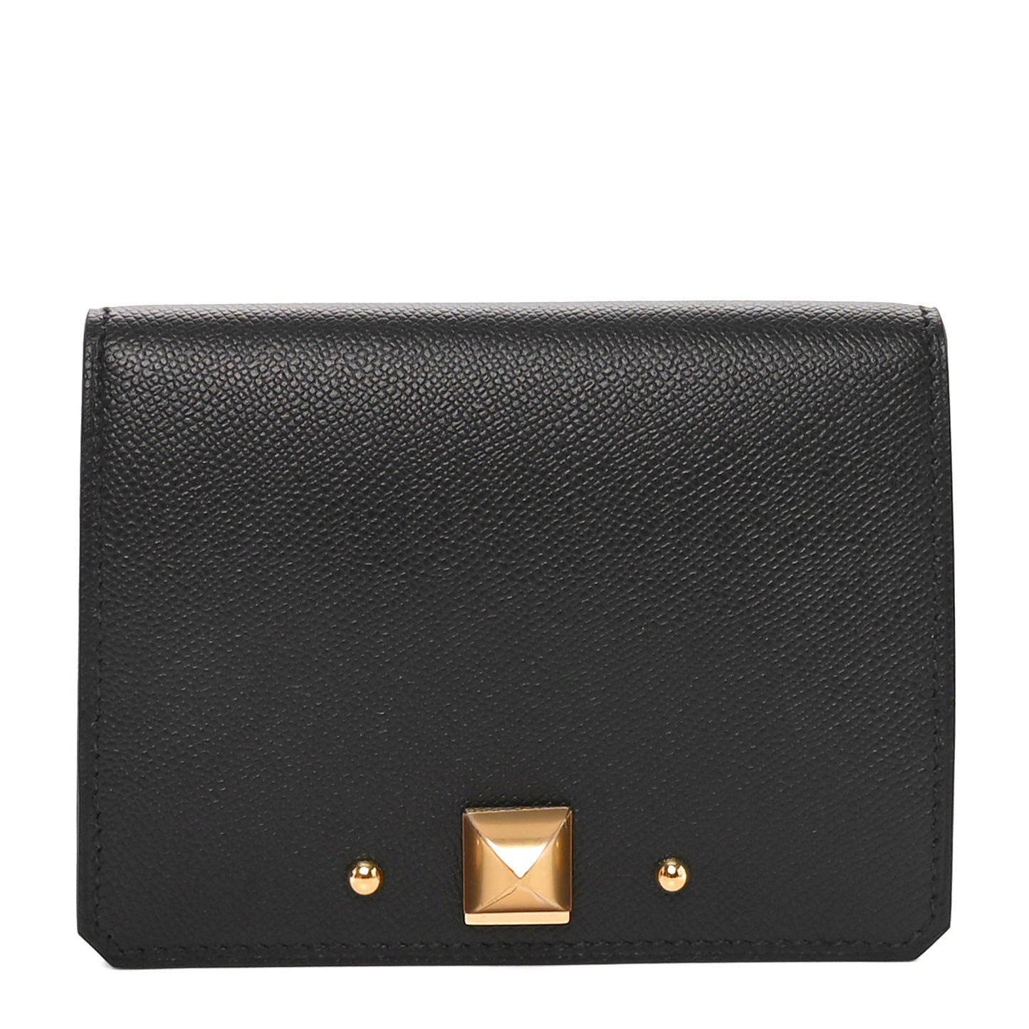 Madame Calfskin Medor Card Holder Black