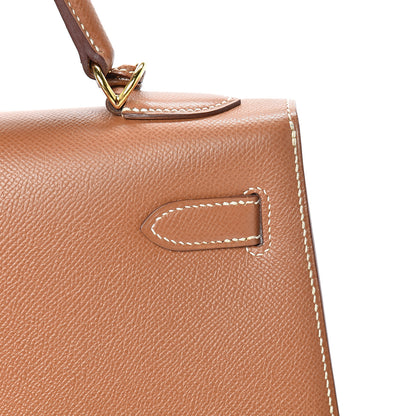 Hermes Courchevel Kelly Sellier 32 Gold 11 of 41