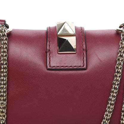 Valentino Garavani Vitello Mini Glam Lock Rockstud Flap Red 9 of 11