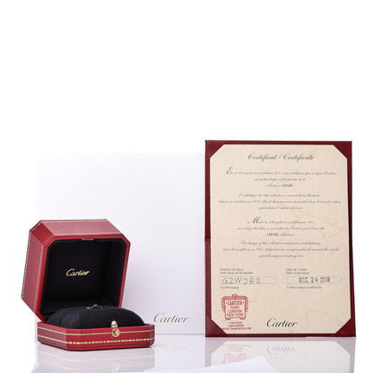 Cartier 18K White Gold 3.5mm LOVE Wedding Band Ring 48 4.5 5 of 5