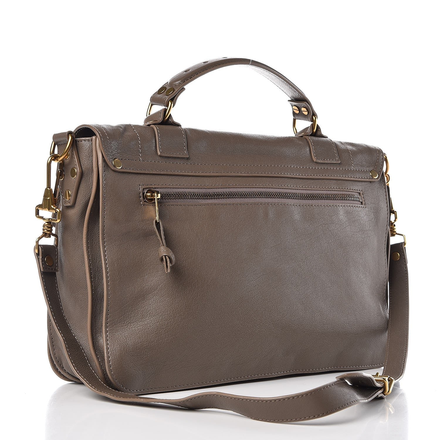 Proenza Schouler Lambskin Medium PS1 Satchel Smoke 3 of 8