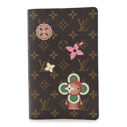 Louis Vuitton Monogram Emily Notebook Cover MM Coquelicot 1 of 7