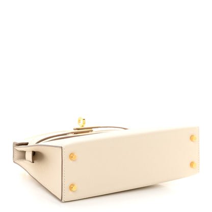 Hermes Epsom Mini Kelly Sellier 20 Craie 4 of 10