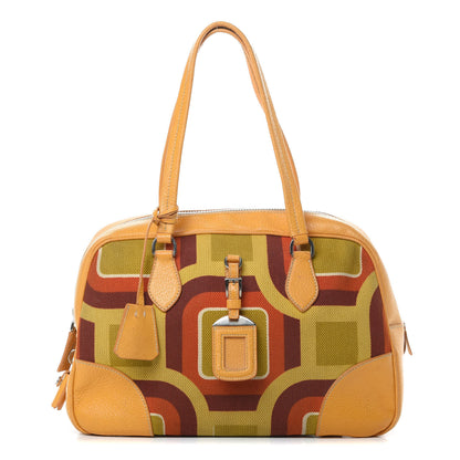 Prada Canvas Canapa St. Soho Bowler Bag Soleil 1 of 18