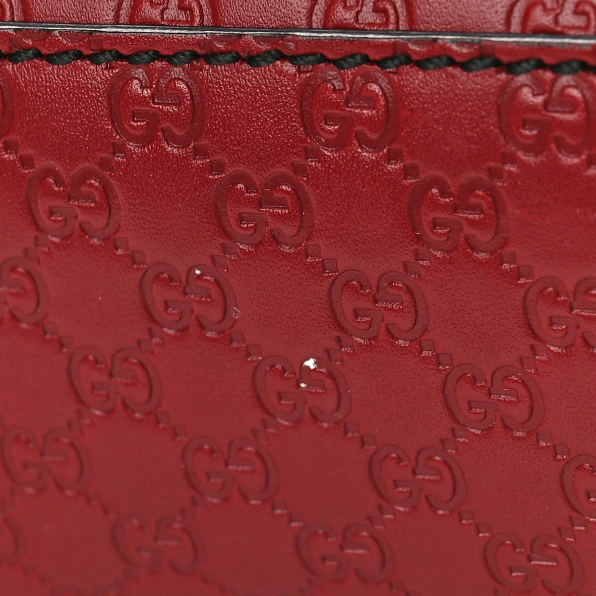 Microguccissima Medium Emily Chain Shoulder Bag Red