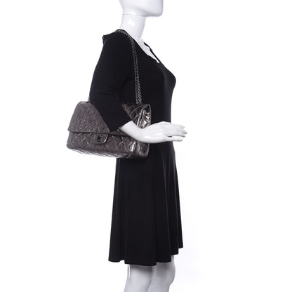 Chanel Metallic Aged Calfskin Quilted 2.55 Reissue 227 Flap Dark Silver 2 of 9