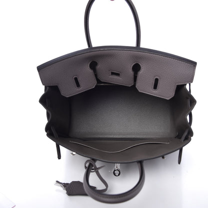 Hermes Togo Birkin 25 Etain 7 of 33