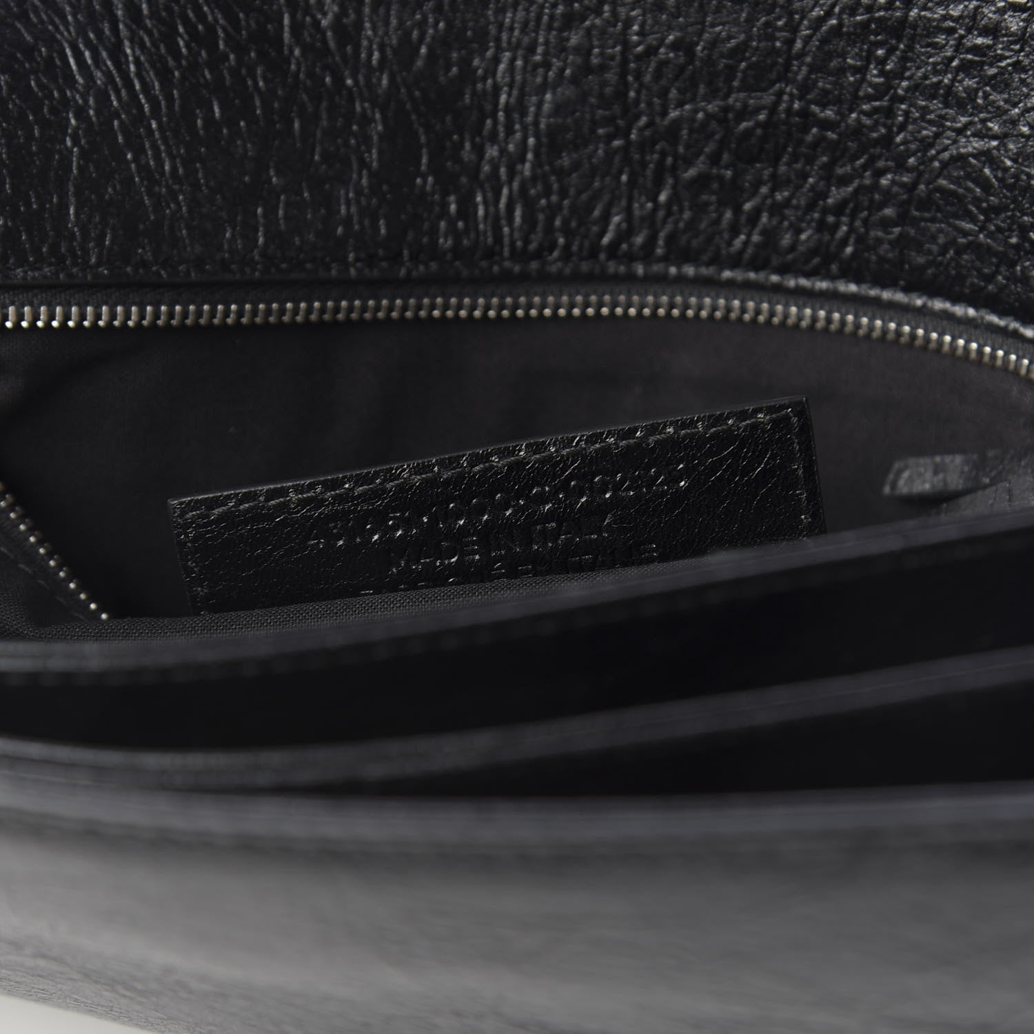 Balenciaga Agneau Classic Silver Hardware Long Clutch Black 9 of 11