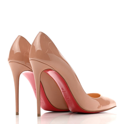Christian Louboutin Patent Pigalle Follies 100 Pumps 39 Nude 5 of 10