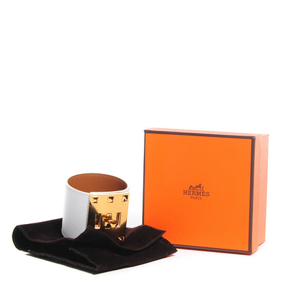 Hermes Epsom Extreme Bracelet Small White 9 of 9