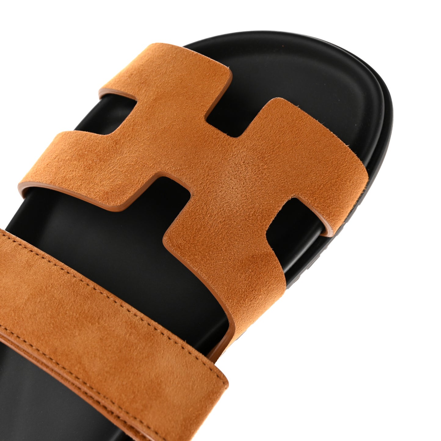 Suede Goatskin Womens Chypre Sandals 37.5 Naturel