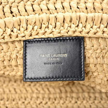 Saint Laurent Raffia Rive Gauche Tote Natural 6 of 10