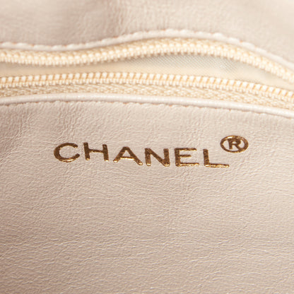 Chanel Lambskin Quilted CC Tassel Camera Case White 8 of 9