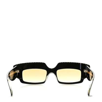 Gucci Acetate Crystal Embellished Sunglasses GG0782S Black Gold 4 of 8