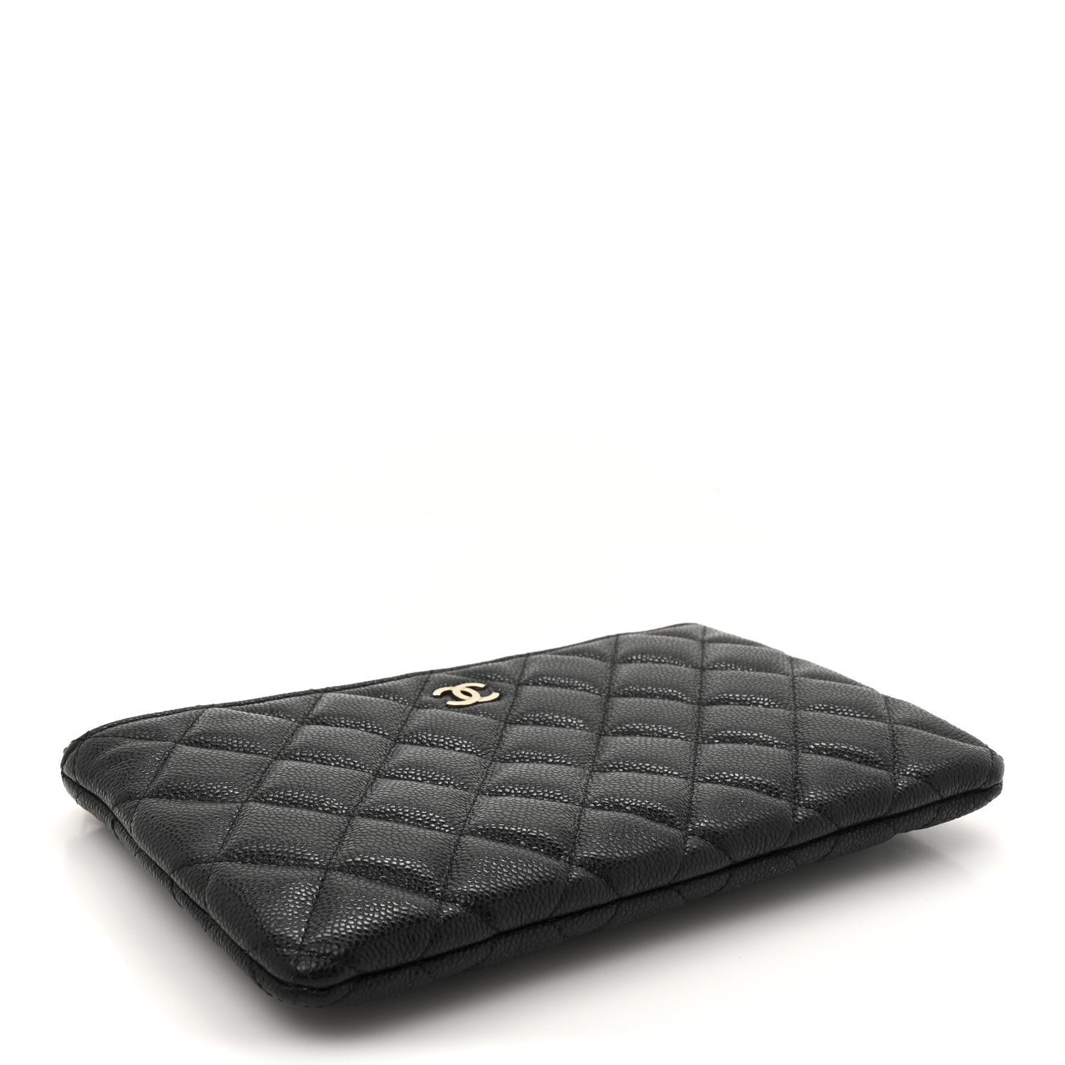 Chanel Caviar Quilted Small Zipped Pouch Black 4 of 7