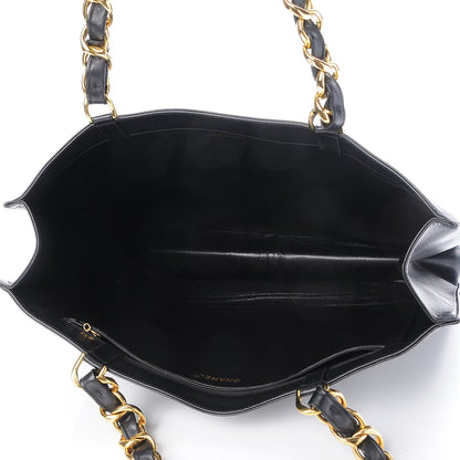 Chanel Lambskin CC Tote Black 5 of 8