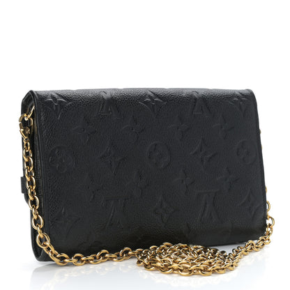 Louis Vuitton Empreinte Vavin Chain Wallet Black 3 of 12