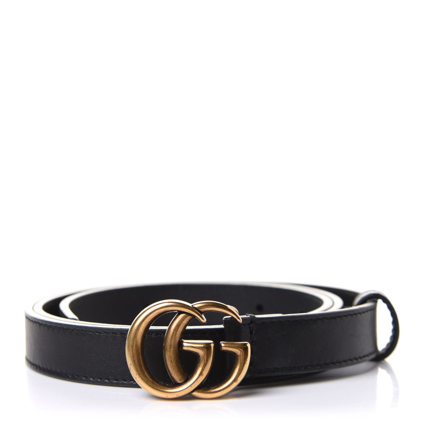 Calfskin Double G 20mm Belt 90 36 Black