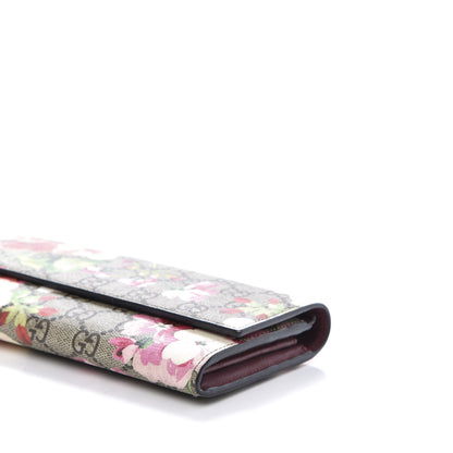 Gucci GG Supreme Monogram Blooms Continental Wallet Beige Multicolor Dry Rose 7 of 11