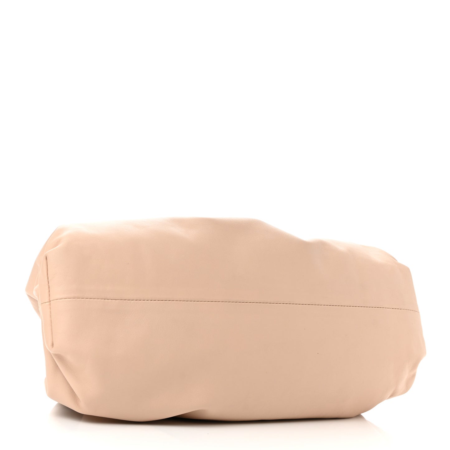 Smooth Butter Calf The Pouch Oversized Clutch Nude