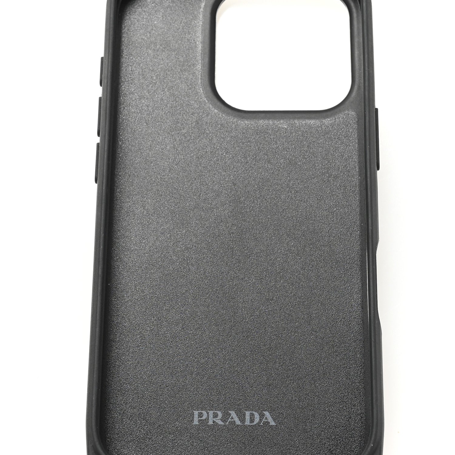 Prada Vitello Metal Triangle Logo iPhone 16 Pro Case With Strap Cognac 5 of 14