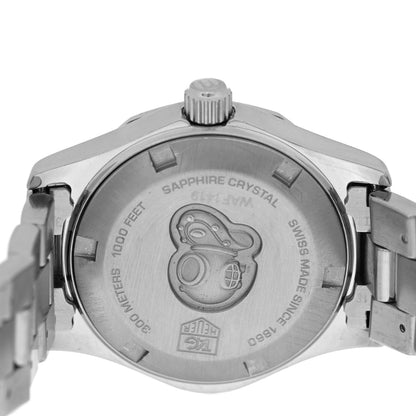 Tag Heuer Stainless Steel Diamond Blue Mother of Pearl 27mm Aquaracer Lady Quartz Watch WAF1419 4 of 4