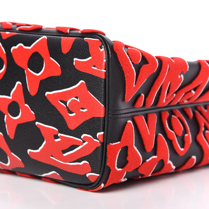 Louis Vuitton X UF Tufted Monogram Neverfull MM Black Red 7 of 10