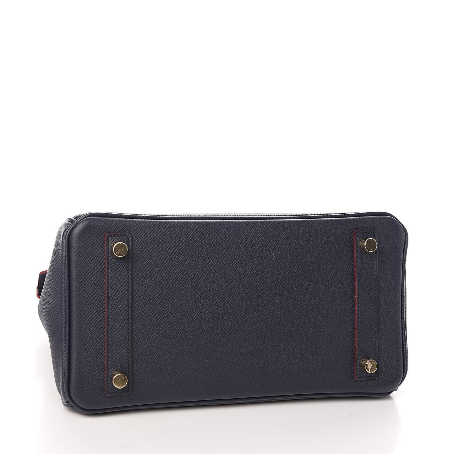 Epsom Contour Birkin 25 Bleu Indigo Rouge H