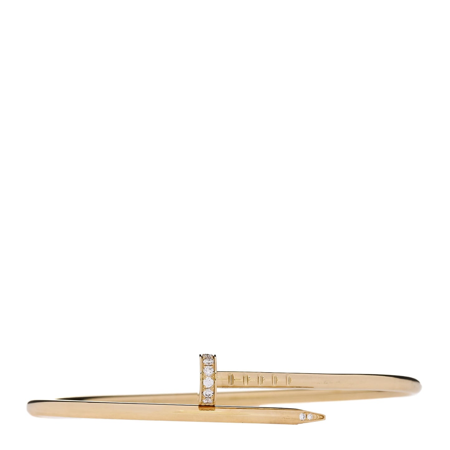 18K Yellow Gold Diamond Small Juste Un Clou Bracelet
