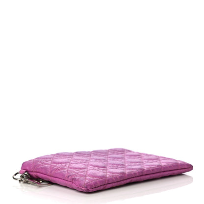 Christian Dior Coated Canvas Cannage Panarea Pouch Purple 4 of 16