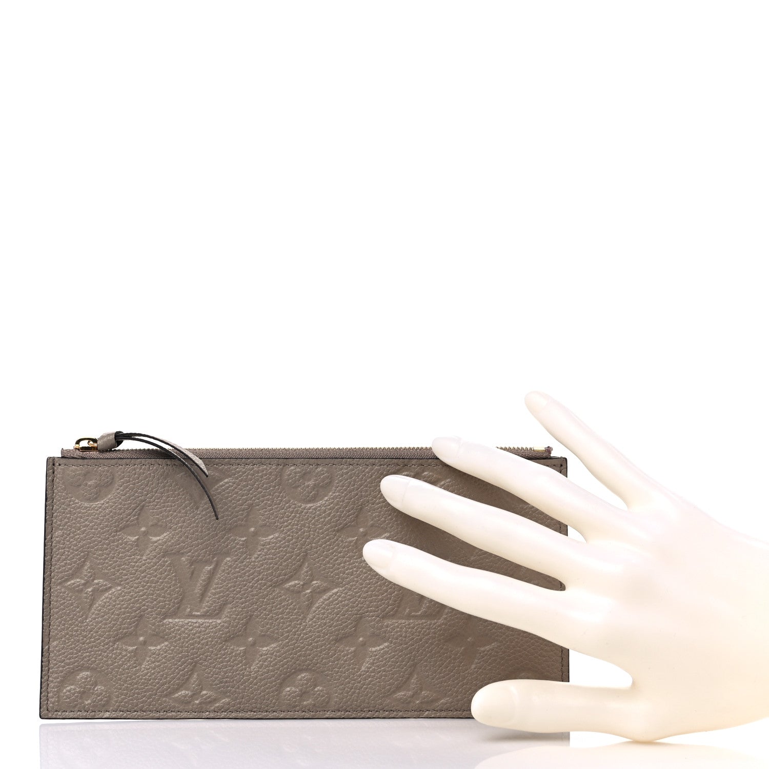 Louis Vuitton Empreinte Felicie Chain Wallet Zippered Insert Tourterelle 2 of 8
