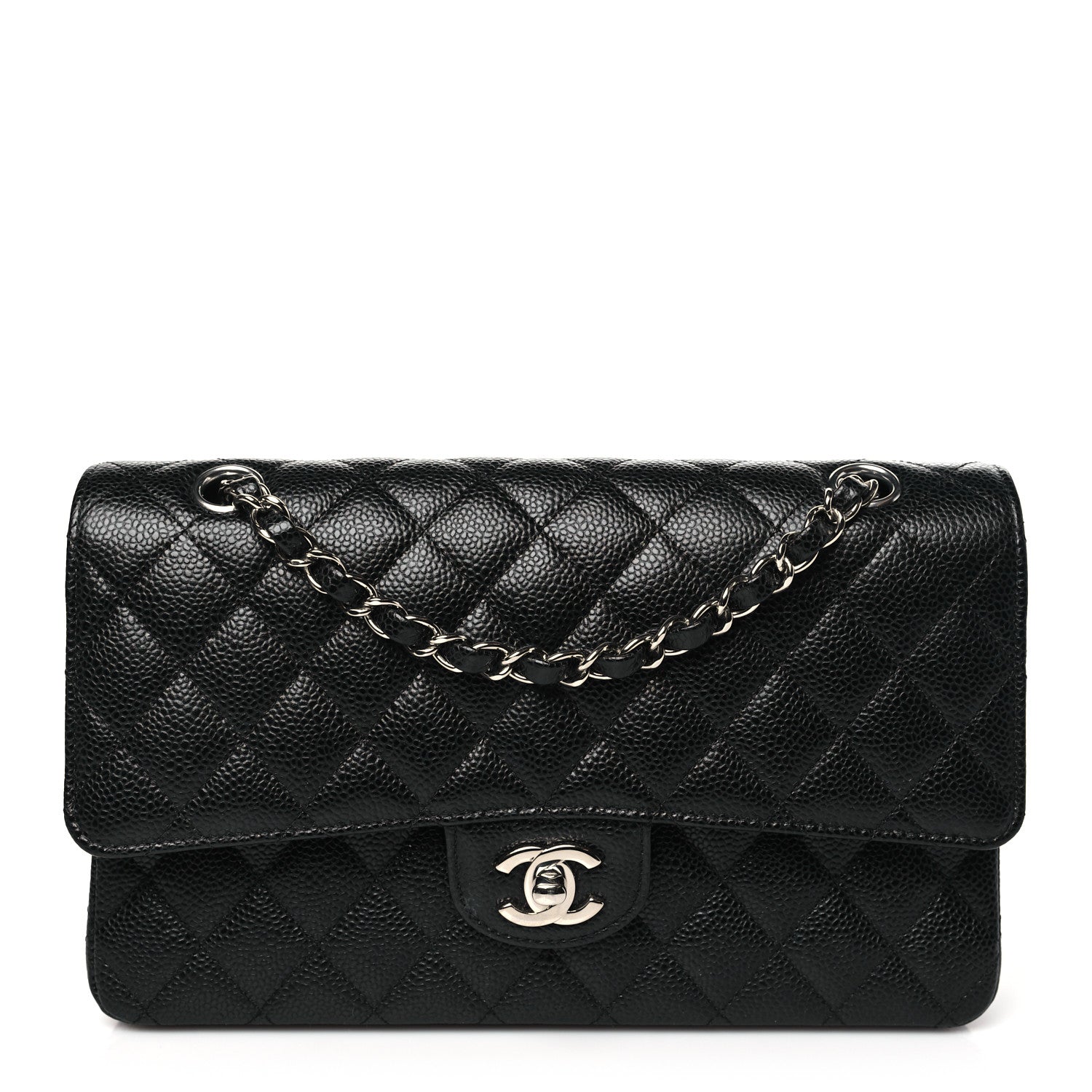 Chanel Caviar Quilted Medium Double Flap Black 1 of 11