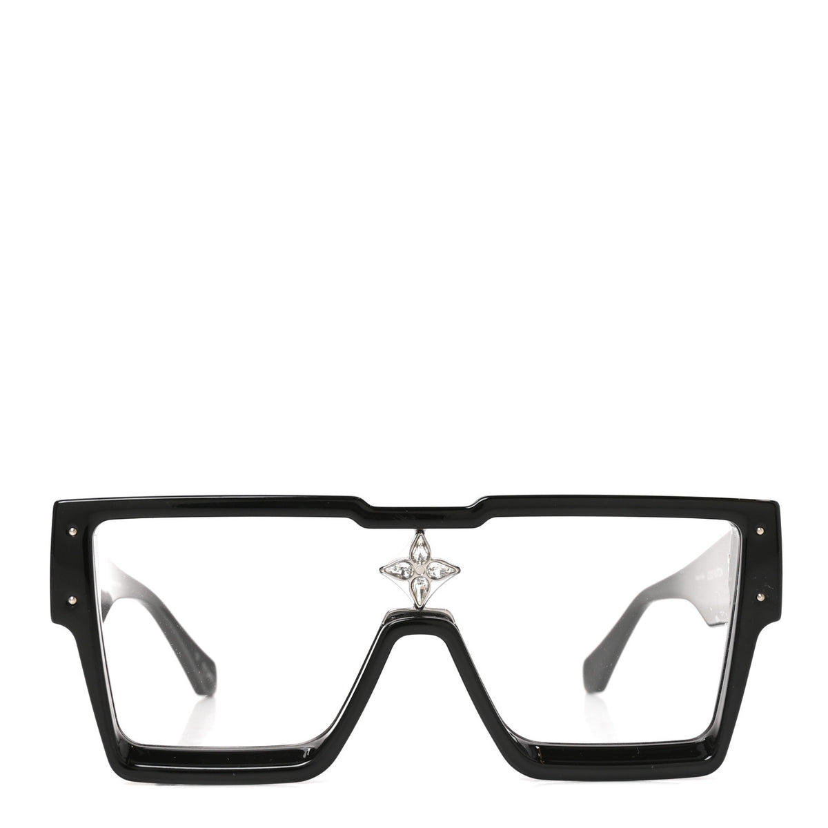 Louis Vuitton Acetate Swarovski Crystal Cyclone Sunglasses Z1790W Black 2 of 7