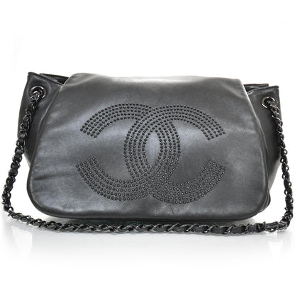 Chanel Lambskin Studded Flap Black 1 of 11