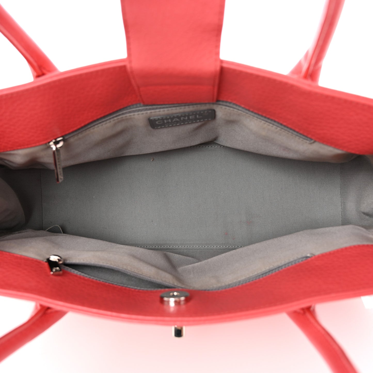 Calfskin Small Cerf Executive Shopper Tote Pink