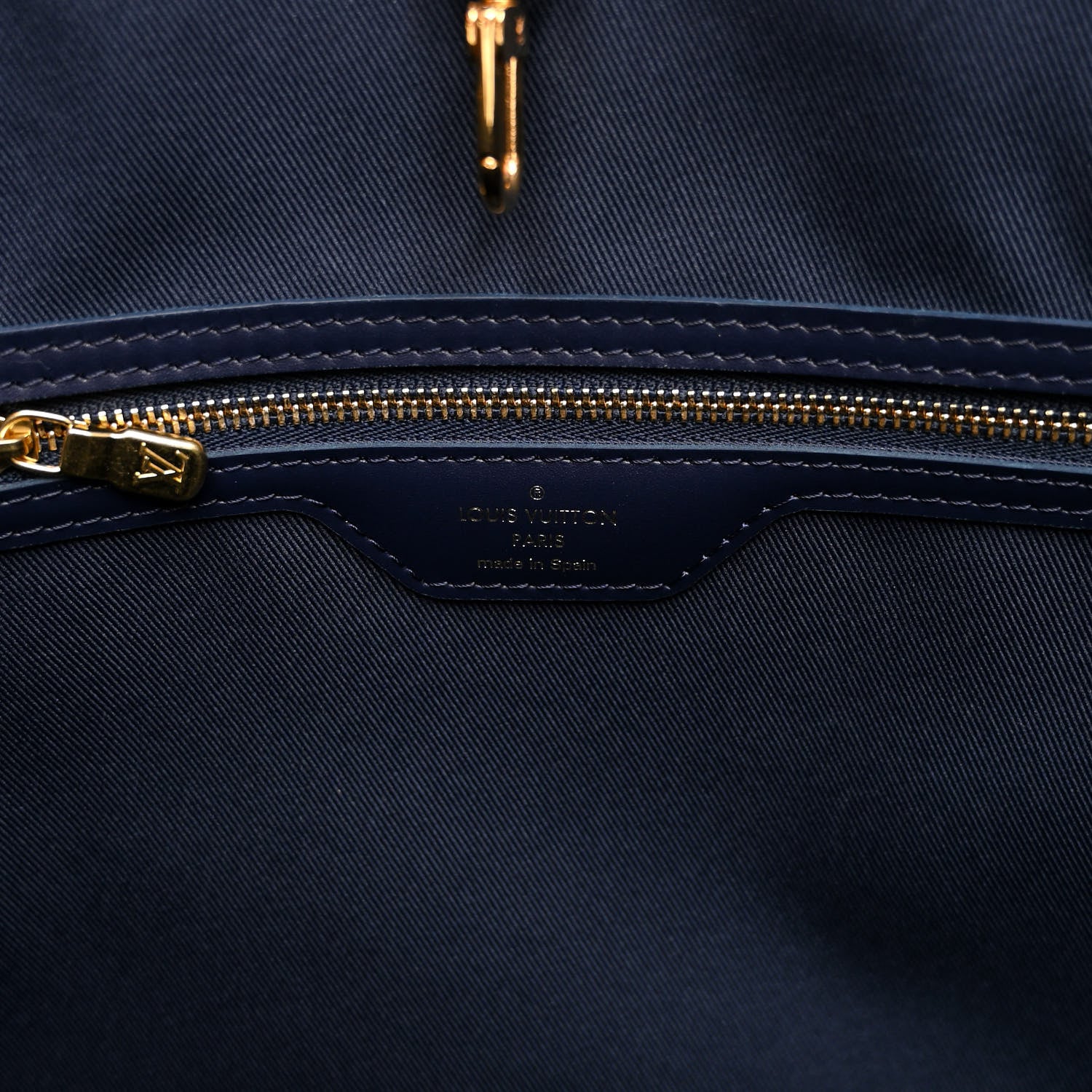 Louis Vuitton Monoglam Neverfull MM Blue 7 of 10