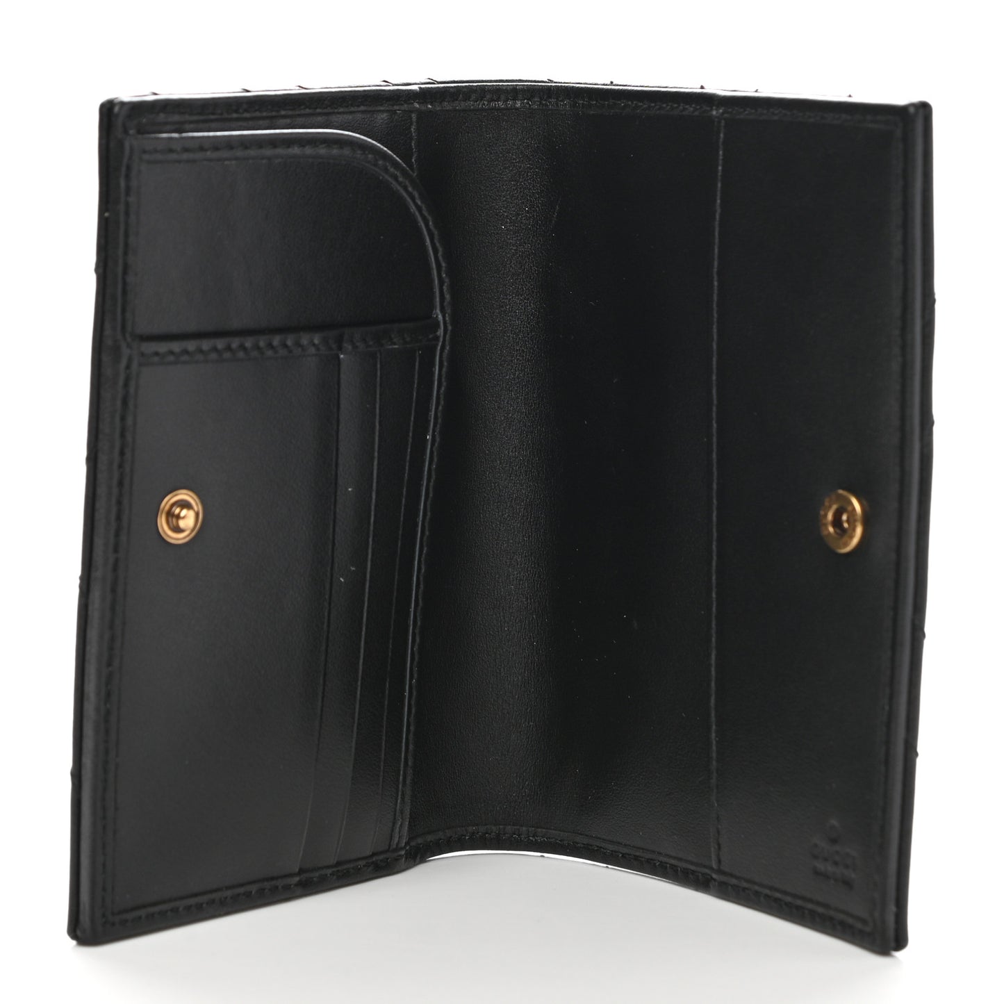 Calfskin Matelasse GG Marmont Passport Case Black