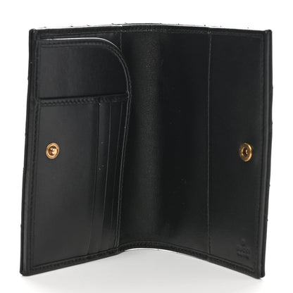 Gucci Calfskin Matelasse GG Marmont Passport Case Black 5 of 7