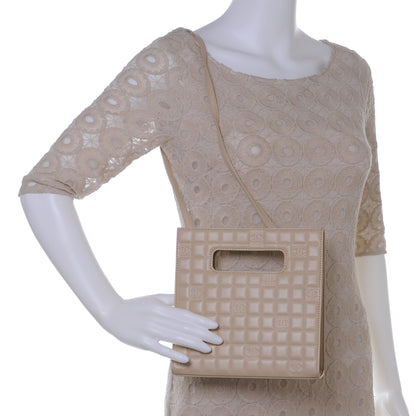 Chanel Lambskin Square Quilted CC Handbag Beige 2 of 7