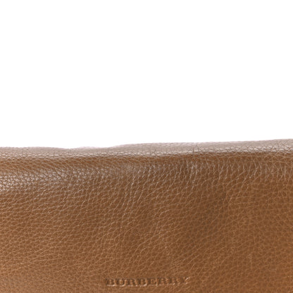 Burberry Mega Check Grainy Calfskin Small Gowan Messenger Bag Saddle Brown 22 of 24