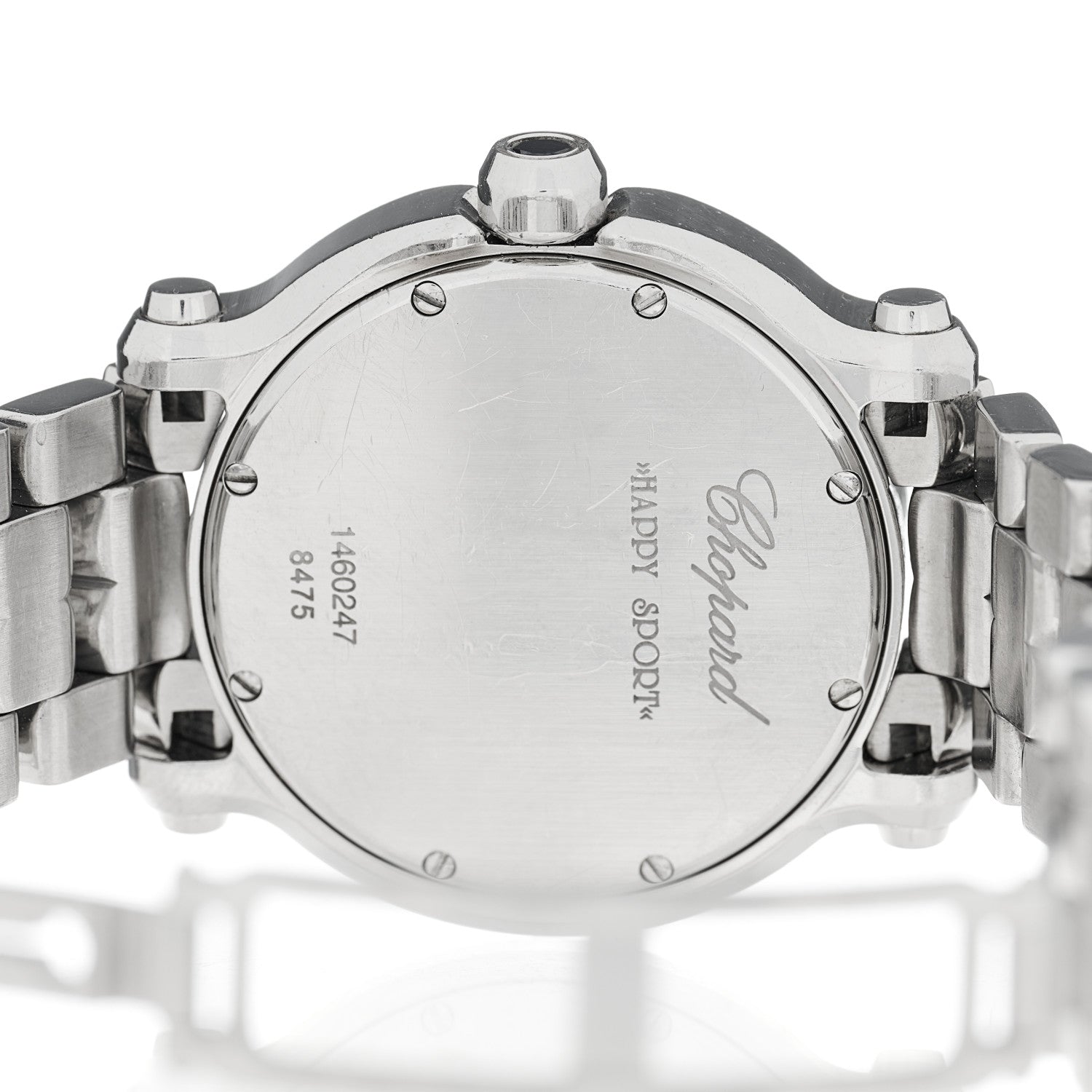 Chopard Stainless Steel 7 Diamond 36mm Happy Sport Quartz Watch 4 of 5