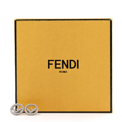 Fendi Metal Crystal F is Fendi Earrings Silver 5 of 5