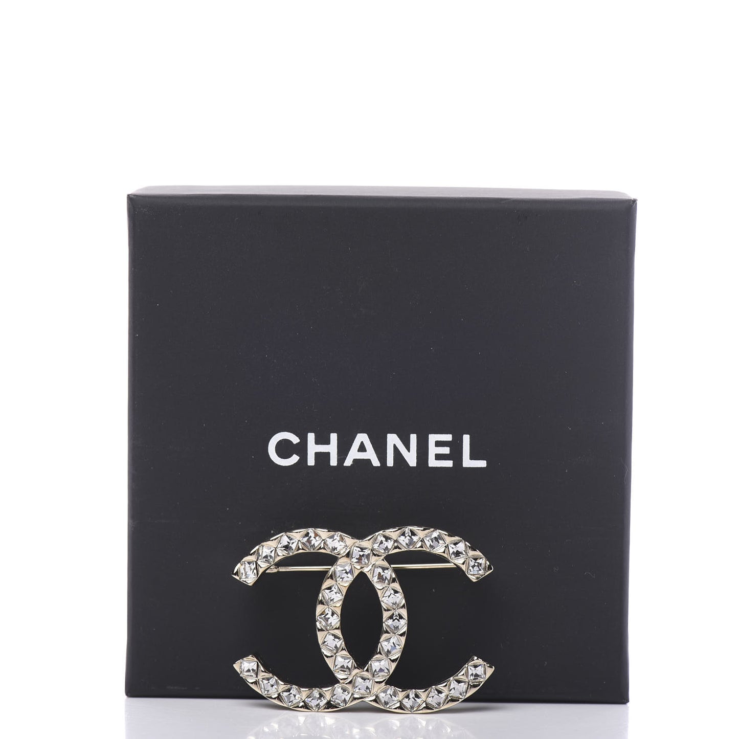 Baguette Crystal High Society CC Brooch Gold