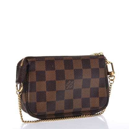 Louis Vuitton Damier Ebene Complice Trunks and Bags Mini Pochette Accessories Red 3 of 8