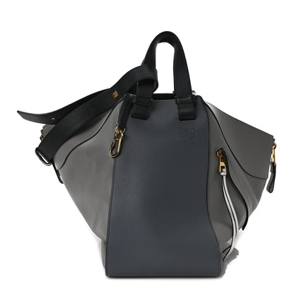 Loewe Calfskin Medium Hammock Shoulder Bag Grey Black 1 of 9
