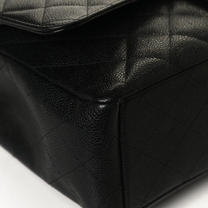 Chanel Caviar Quilted Maxi Double Flap Black 12 of 13