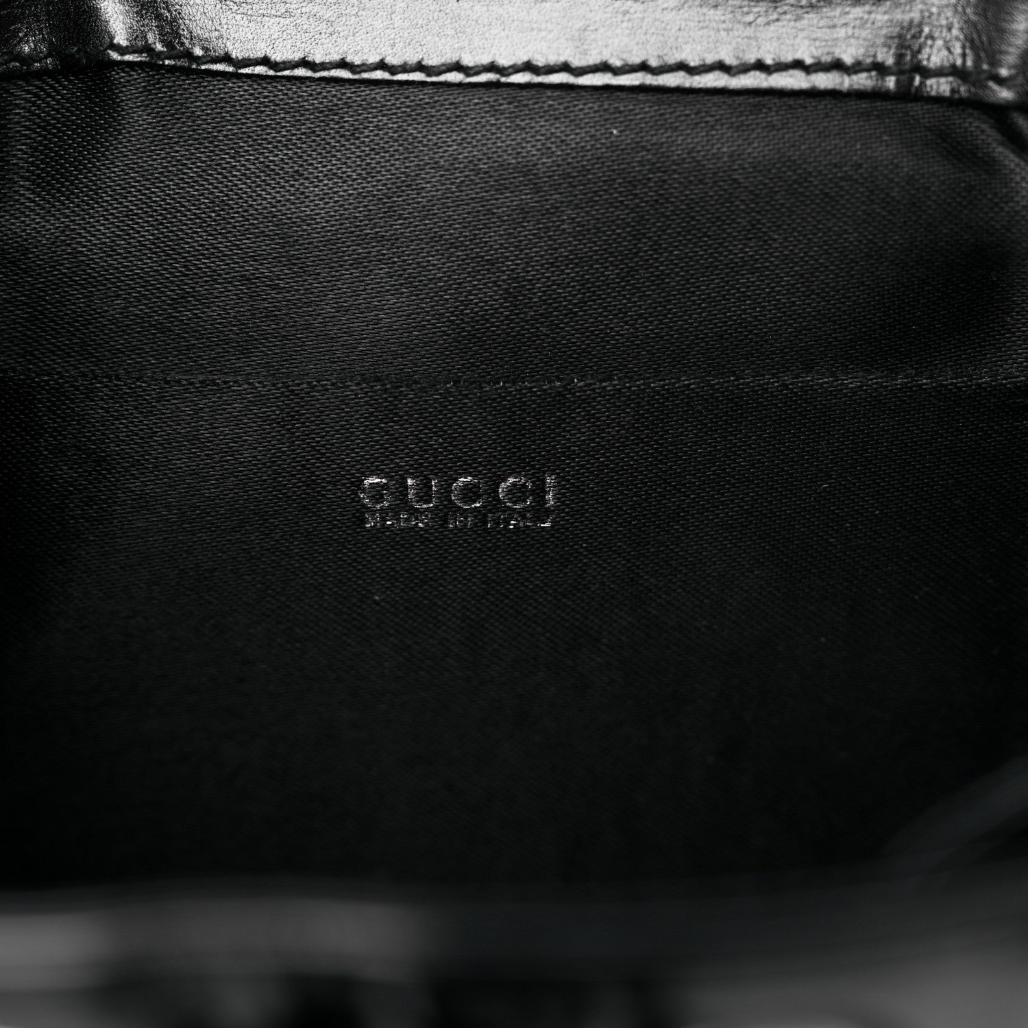 Gucci Patent Bamboo Mini Backpack Black 5 of 11