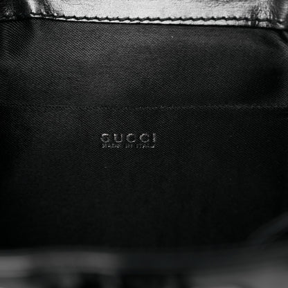Gucci Patent Bamboo Mini Backpack Black 5 of 11